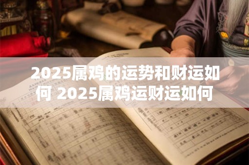 2025属鸡的运势和财运如何 2025属鸡运财运如何