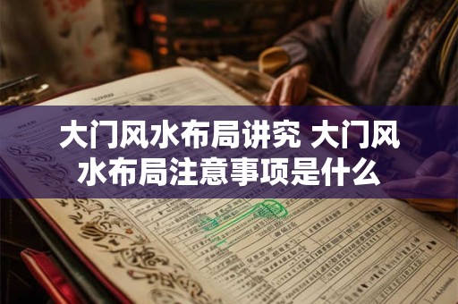 大门风水布局讲究 大门风水布局注意事项是什么