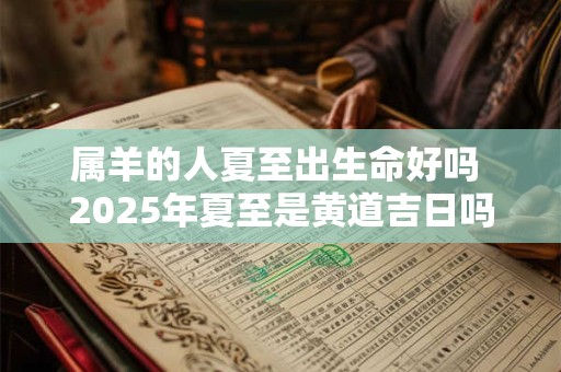 属羊的人夏至出生命好吗 2025年夏至是黄道吉日吗