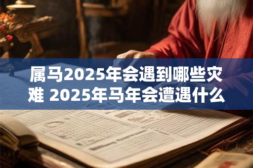 属马2025年会遇到哪些灾难 2025年马年会遭遇什么灾难 属马2025年会遇到哪些灾难 2025年马年会遭遇什么灾难