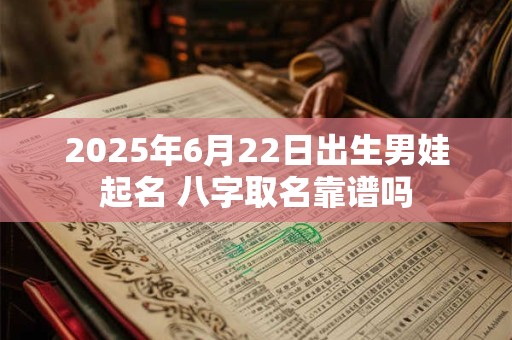2025年6月22日出生男娃起名 八字取名靠谱吗
