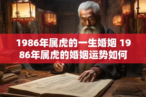 1986年属虎的一生婚姻 1986年属虎的婚姻运势如何