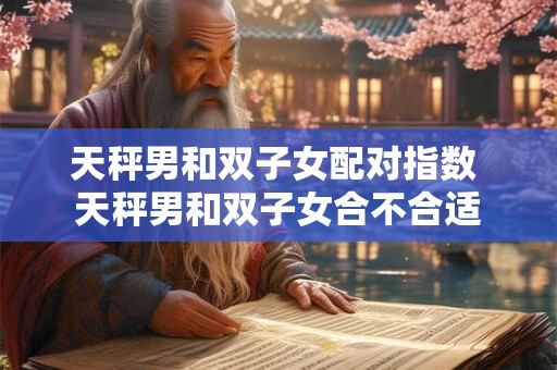 天秤男和双子女配对指数 天秤男和双子女合不合适