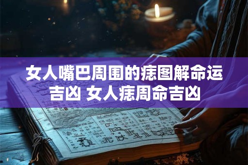 女人嘴巴周围的痣图解命运吉凶 女人痣周命吉凶