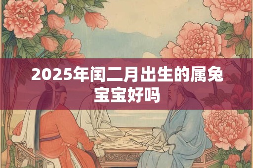 2025年闰二月出生的属兔宝宝好吗