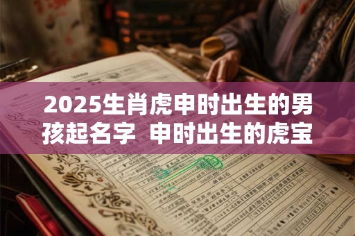 2025生肖虎申时出生的男孩起名字  申时出生的虎宝宝