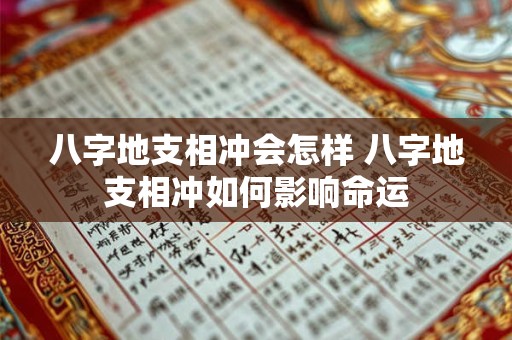 八字地支相冲会怎样 八字地支相冲如何影响命运