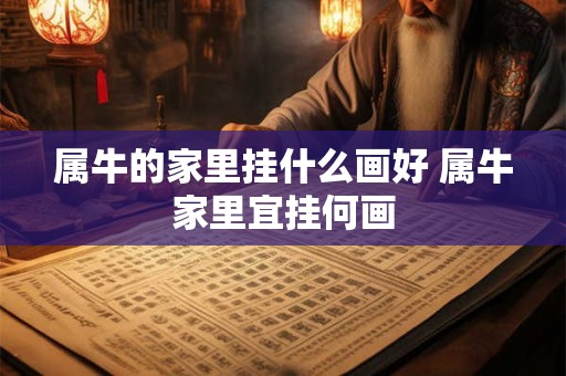 属牛的家里挂什么画好 属牛家里宜挂何画
