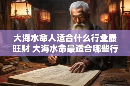 大海水命人适合什么行业最旺财 大海水命最适合哪些行业发财