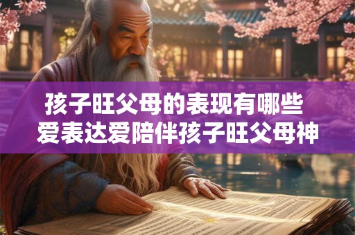 孩子旺父母的表现有哪些 爱表达爱陪伴孩子旺父母神态如何