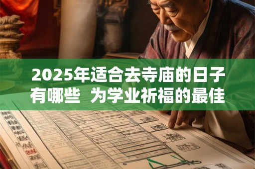 2025年适合去寺庙的日子有哪些  为学业祈福的最佳时间
