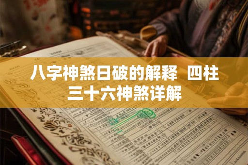 八字神煞日破的解释  四柱三十六神煞详解
