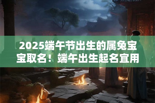 2025端午节出生的属兔宝宝取名！端午出生起名宜用字有解释的