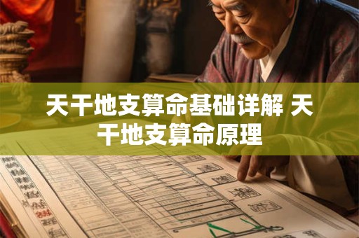 天干地支算命基础详解 天干地支算命原理