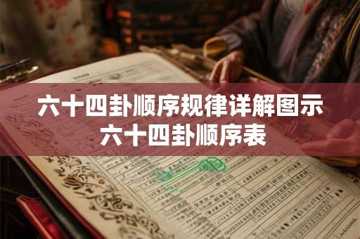 六十四卦顺序规律详解图示 六十四卦顺序表