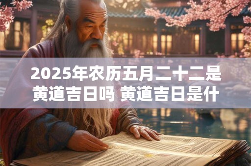 2026年农历五月二十二是黄道吉日吗 黄道吉日是什么意思