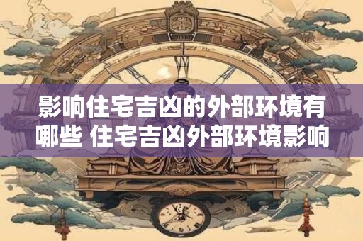影响住宅吉凶的外部环境有哪些 住宅吉凶外部环境影响因素