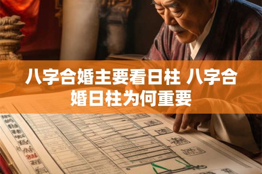 八字合婚主要看日柱 八字合婚日柱为何重要