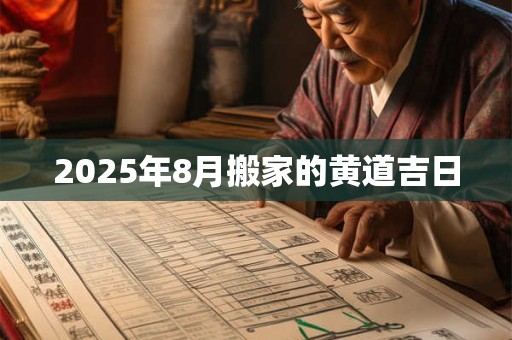2025年8月搬家的黄道吉日