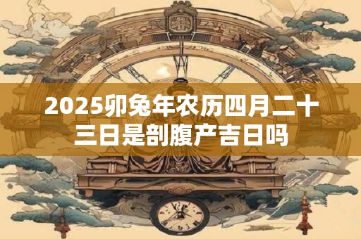 2025卯兔年农历四月二十三日是剖腹产吉日吗