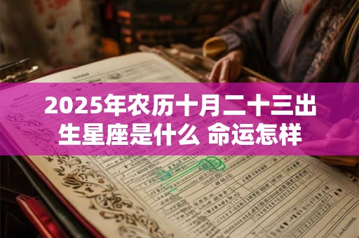 2025年农历十月二十三出生星座是什么 命运怎样