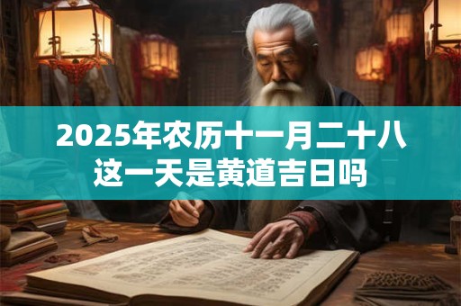 2025年农历十一月二十八这一天是黄道吉日吗