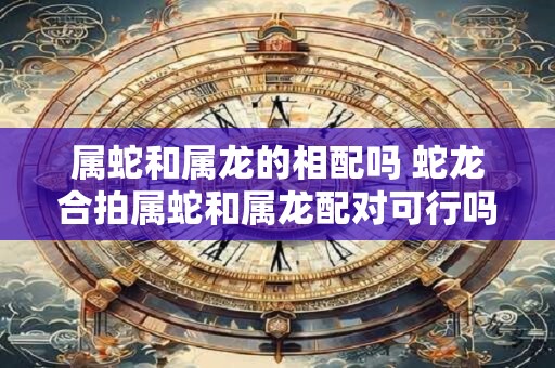 属蛇和属龙的相配吗 蛇龙合拍属蛇和属龙配对可行吗