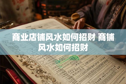 商业店铺风水如何招财 商铺风水如何招财