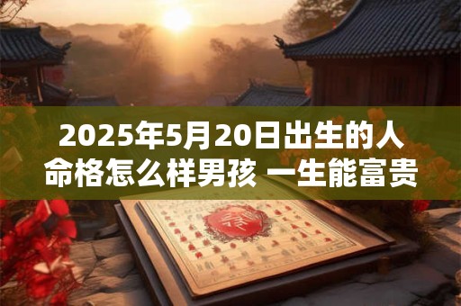 2025年5月20日出生的人命格怎么样男孩 一生能富贵吗