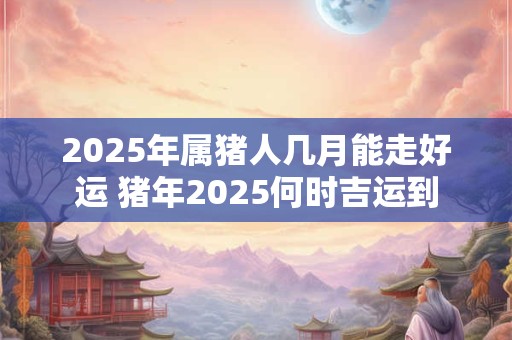 2025年属猪人几月能走好运 猪年2025何时吉运到