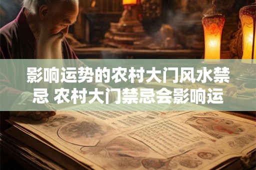 影响运势的农村大门风水禁忌 农村大门禁忌会影响运势吗