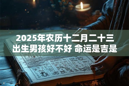 2025年农历十二月二十三出生男孩好不好 命运是吉是凶 2025年农历十二月二十三出生男孩好不好 命运是吉是凶