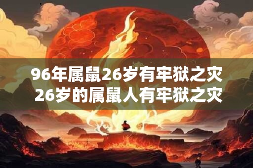 96年属鼠26岁有牢狱之灾 26岁的属鼠人有牢狱之灾吗
