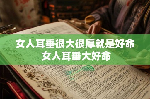 女人耳垂很大很厚就是好命 女人耳垂大好命