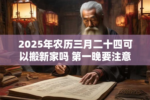 2025年农历三月二十四可以搬新家吗 第一晚要注意什么