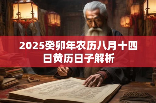 2025癸卯年农历八月十四日黄历日子解析