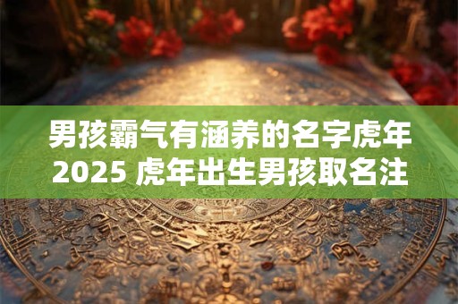 男孩霸气有涵养的名字虎年2025 虎年出生男孩取名注意讲究