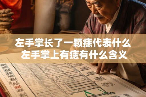 左手掌长了一颗痣代表什么 左手掌上有痣有什么含义
