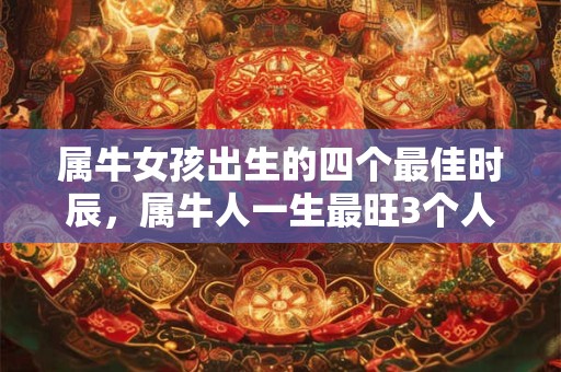 属牛女孩出生的四个最佳时辰，属牛人一生最旺3个人