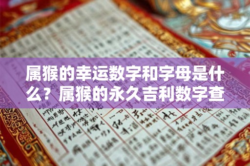 属猴的幸运数字和字母是什么？属猴的永久吉利数字查询