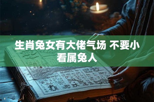 生肖兔女有大佬气场 不要小看属兔人
