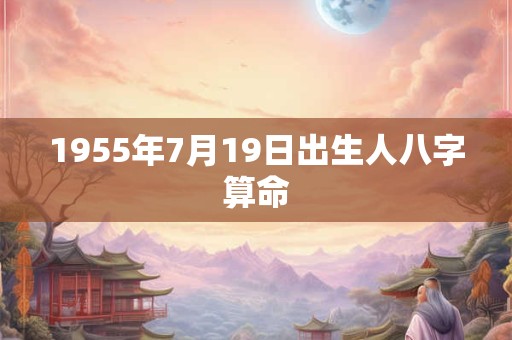 1955年7月19日出生人八字算命