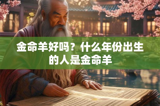 金命羊好吗？什么年份出生的人是金命羊
