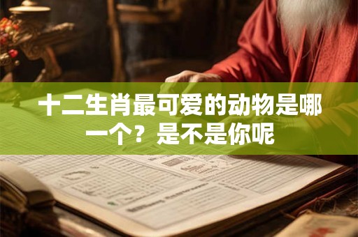 十二生肖最可爱的动物是哪一个？是不是你呢