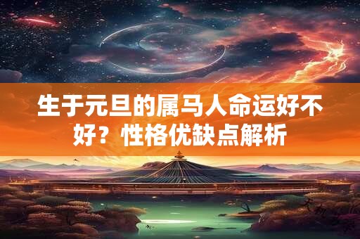 生于元旦的属马人命运好不好？性格优缺点解析