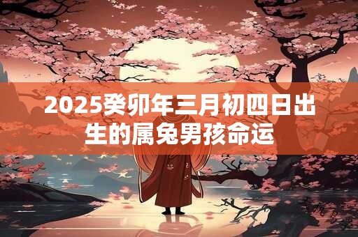 2025癸卯年三月初四日出生的属兔男孩命运 2025癸卯年三月初四日出生的属兔男孩命运