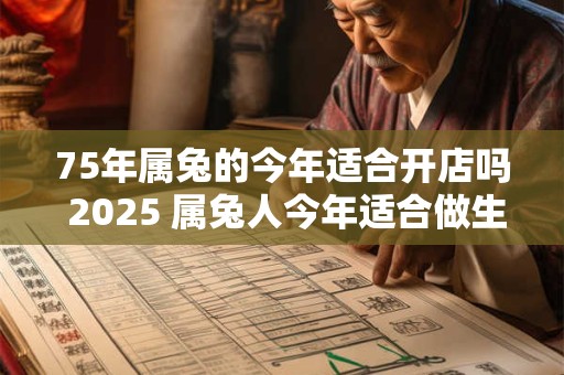 75年属兔的今年适合开店吗 2025 属兔人今年适合做生意吗