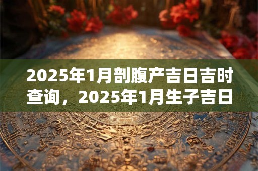 2025年1月剖腹产吉日吉时查询，2025年1月生子吉日
