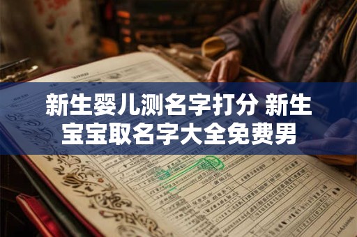 新生婴儿测名字打分 新生宝宝取名字大全免费男