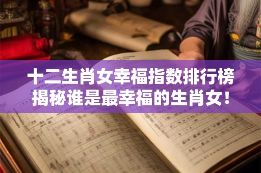 十二生肖女幸福指数排行榜揭秘谁是最幸福的生肖女！